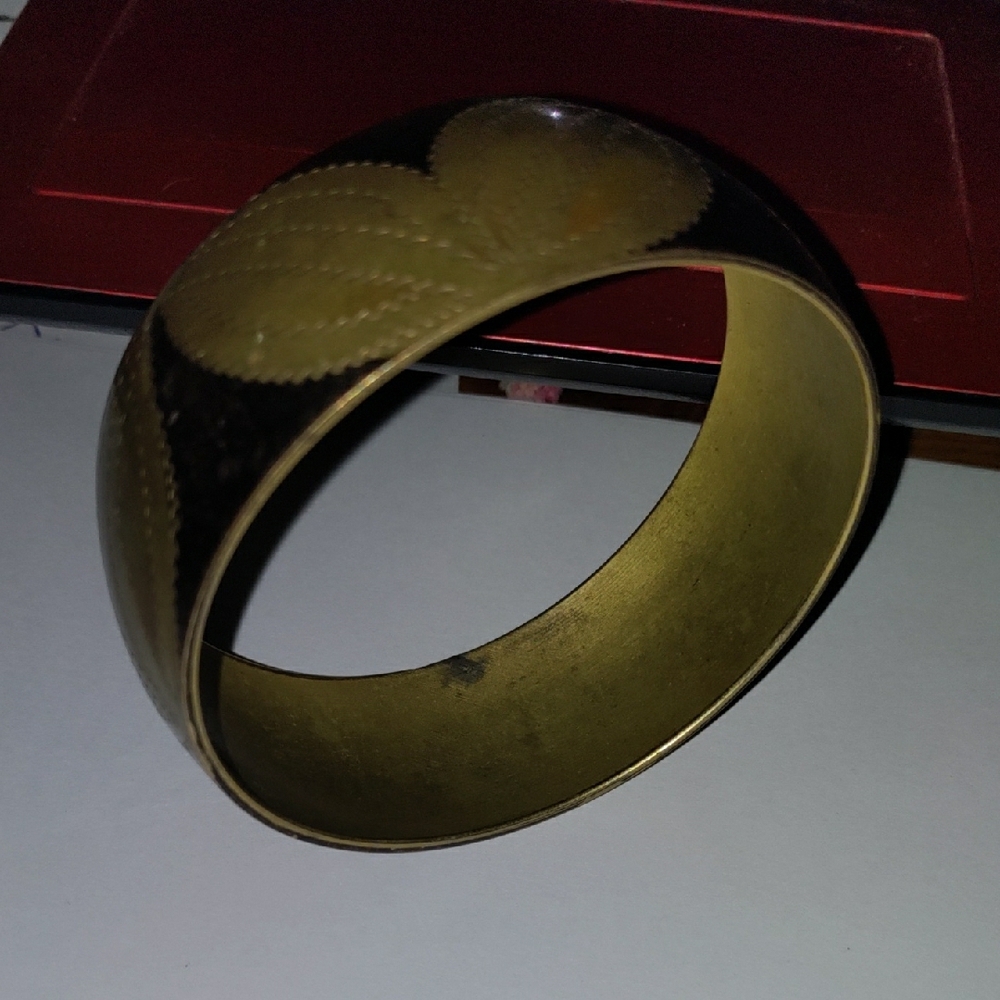 Gold And Silver Leaf Pattern Ring - image 2